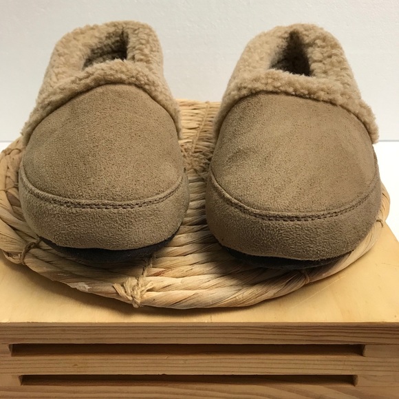 LL Bean Fur House Slipper Brown 10 Medium - Picture 4 of 8